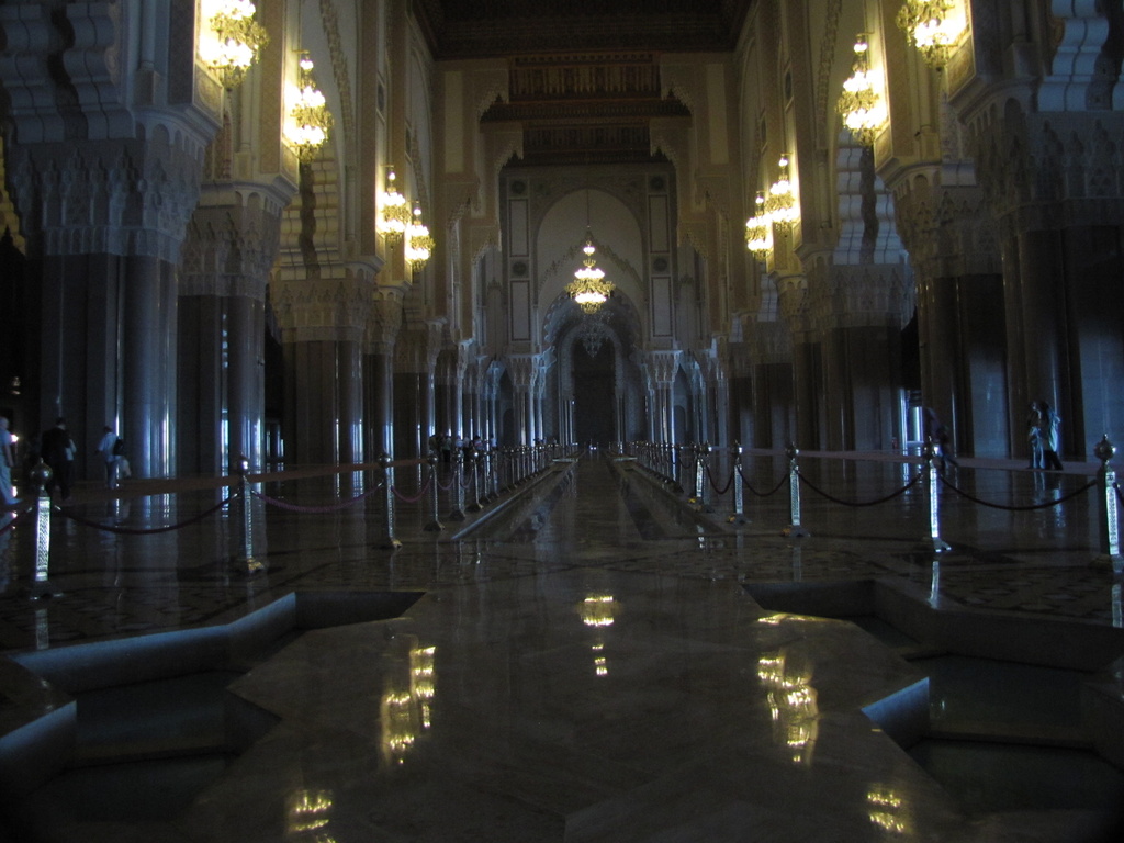 Inside the grand mosque in Casablanca by busylady