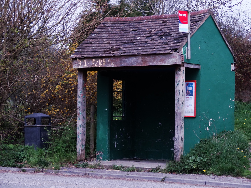 Seen better days bus shelter - 25-4 by barrowlane