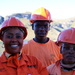 Construction workers at Metsi Matso by eleanor