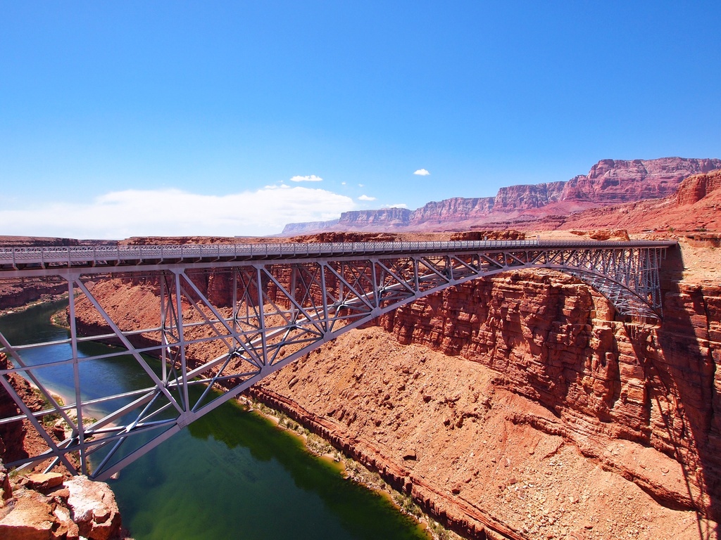 Marble Canyon Bridge by peterdegraaff