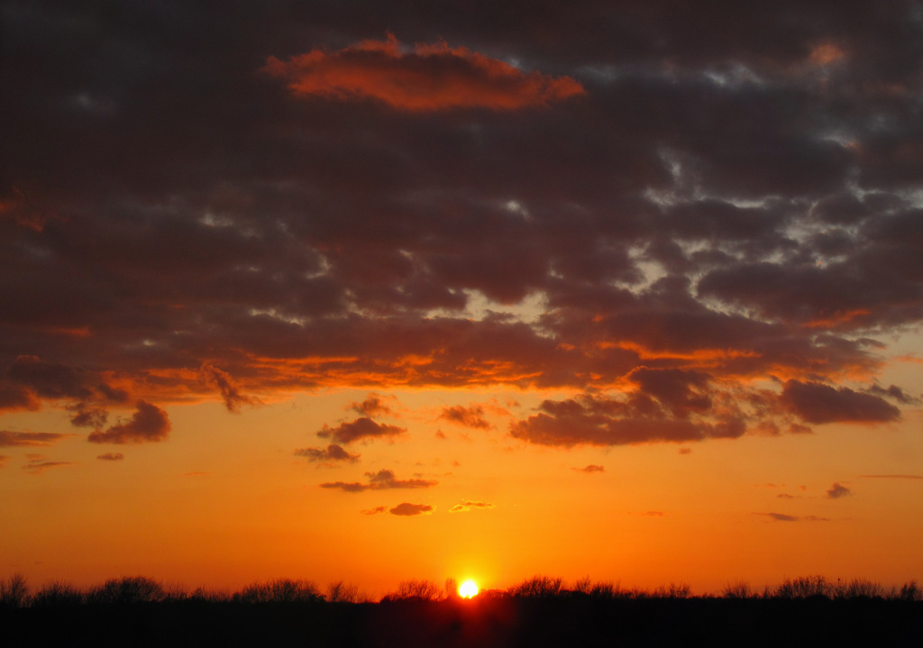 April Sunset Panorama 1 by itsonlyart