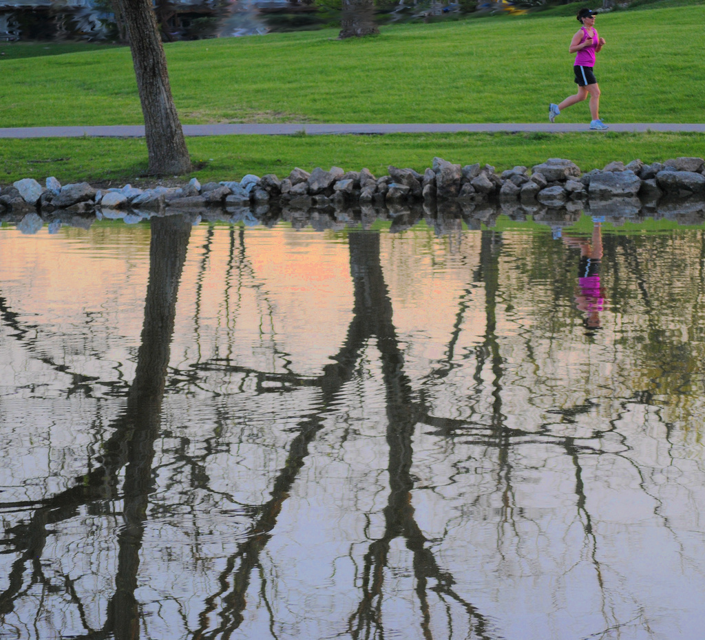 Running Reflections by alophoto