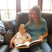 Reading her bedtime story with cousin Olivia  by mdoelger