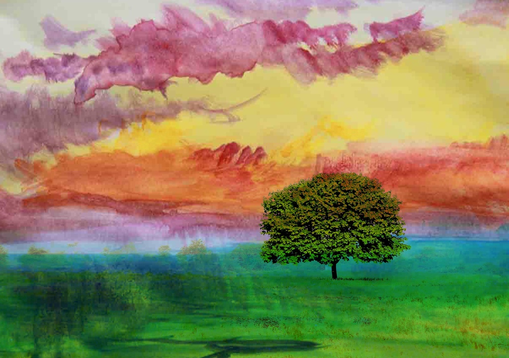 A Tree In A Colorful World by digitalrn