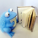 Blue Froggy Reading by itsonlyart