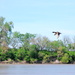 Mallard over the Kansas River by kareenking