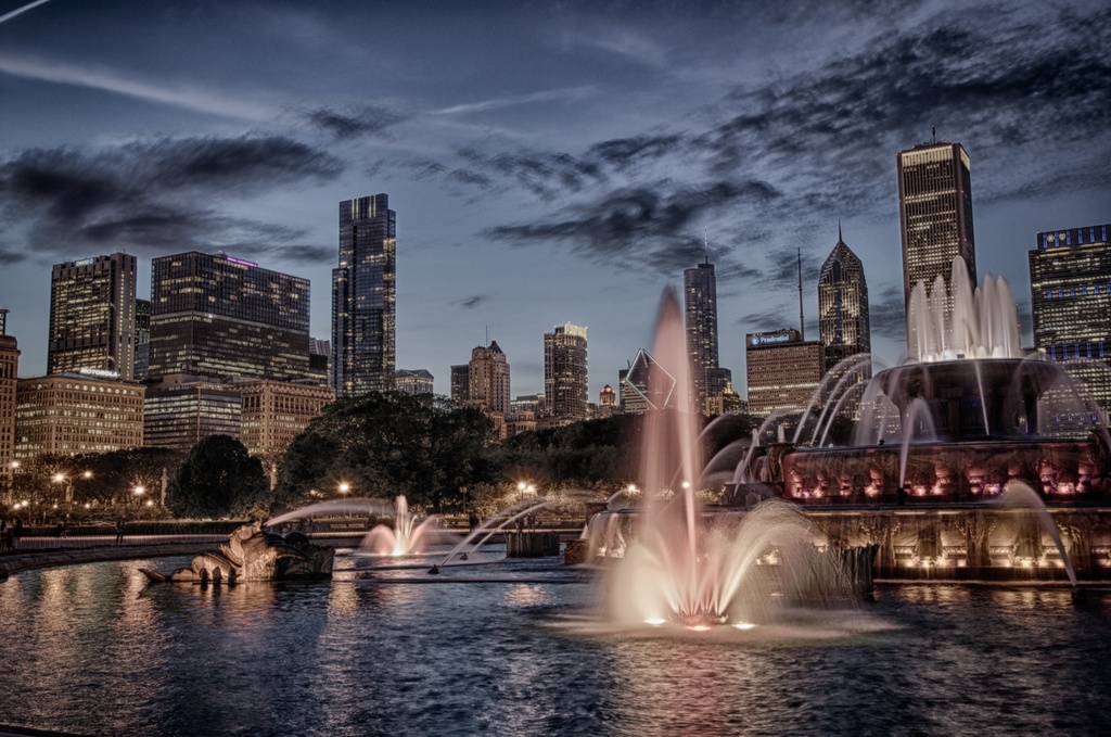HDR Experiment #1-Buckingham Fountain Revisited by taffy