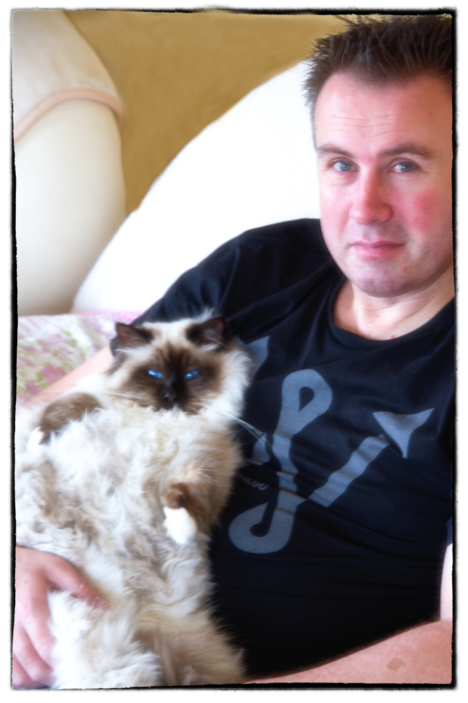 Man and His Cat by helenw2