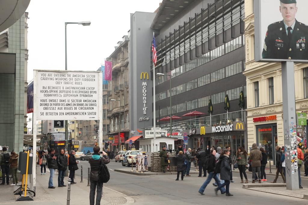 Berlin- Checkpoint Charlie and Maccas - from the sublime to the ridiculous? by lbmcshutter