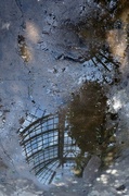 27th May 2013 - Grand Palais's canopy in a puddle
