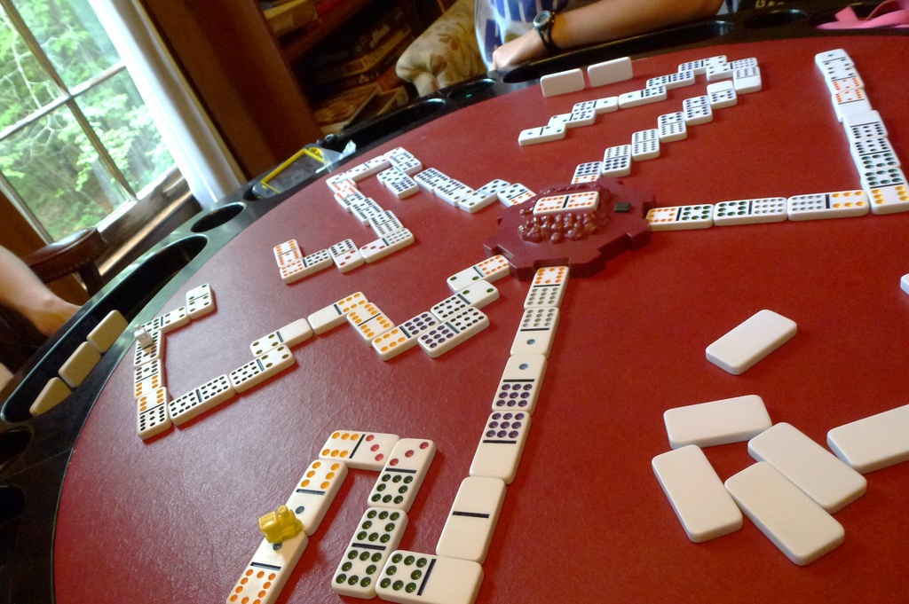 Mexican Train Dominoes by margonaut