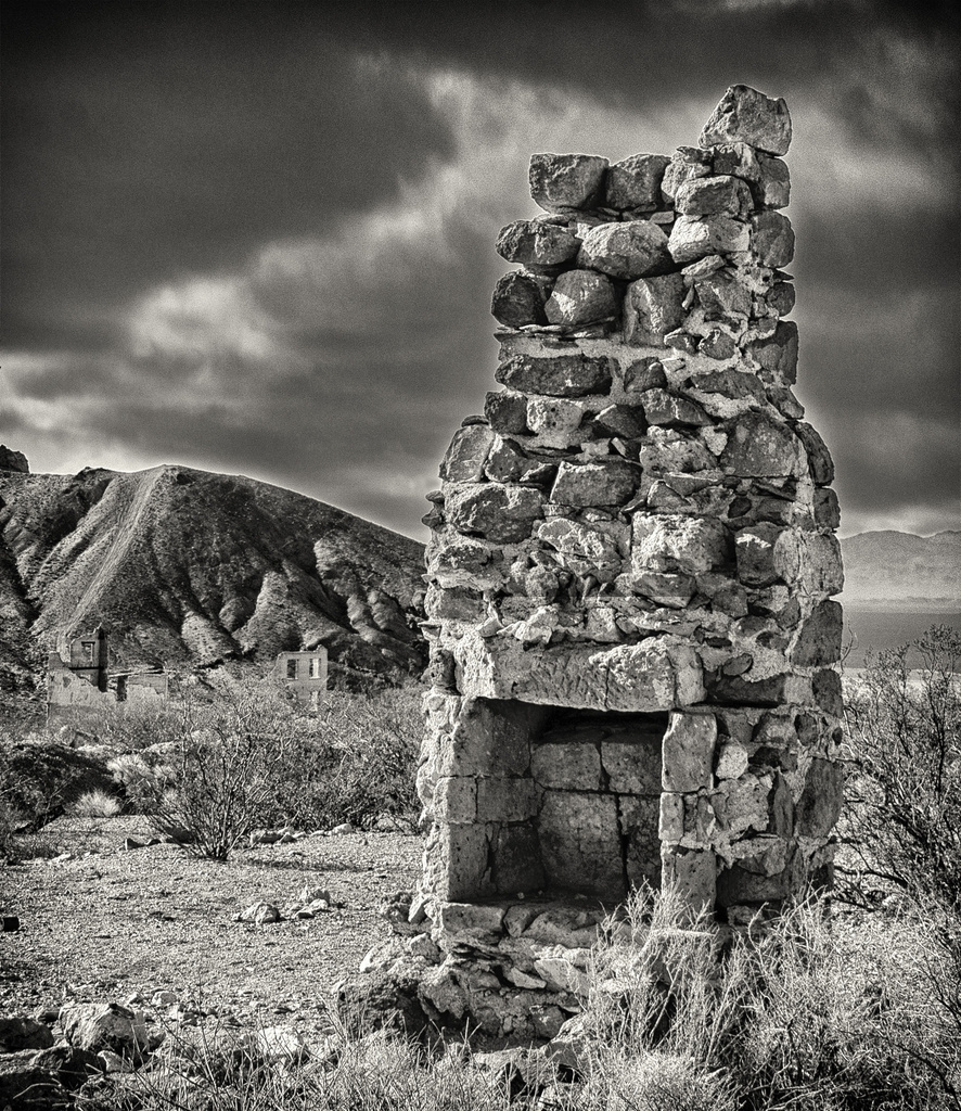 Abandoned Chimney in Rhyolite Ghost Town by jgpittenger