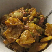 2nd Jun 2013 - Pea and potato curry