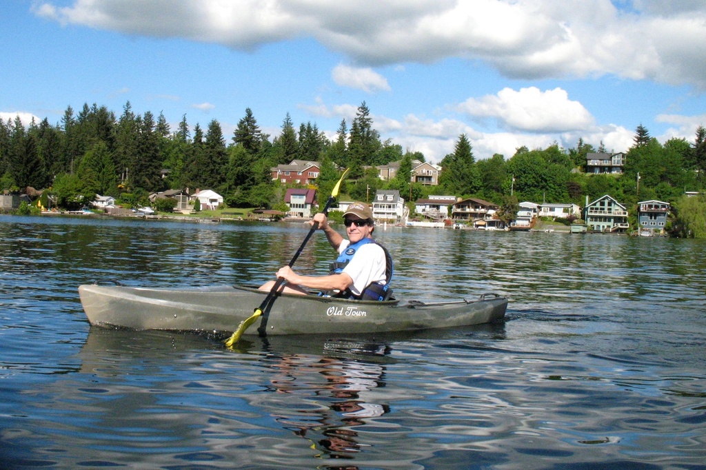 Lake kayaking by whiteswan