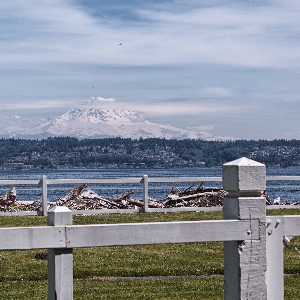 Mt Rainer From Vashon Island by seattle