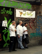 6th Jun 2013 - Chefs having a cigarette