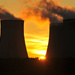 Ratcliffe Power Station close up at sunset by seanoneill