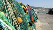 7th Jun 2013 - fishermen's nets on The Cobb, at Lyme Regis