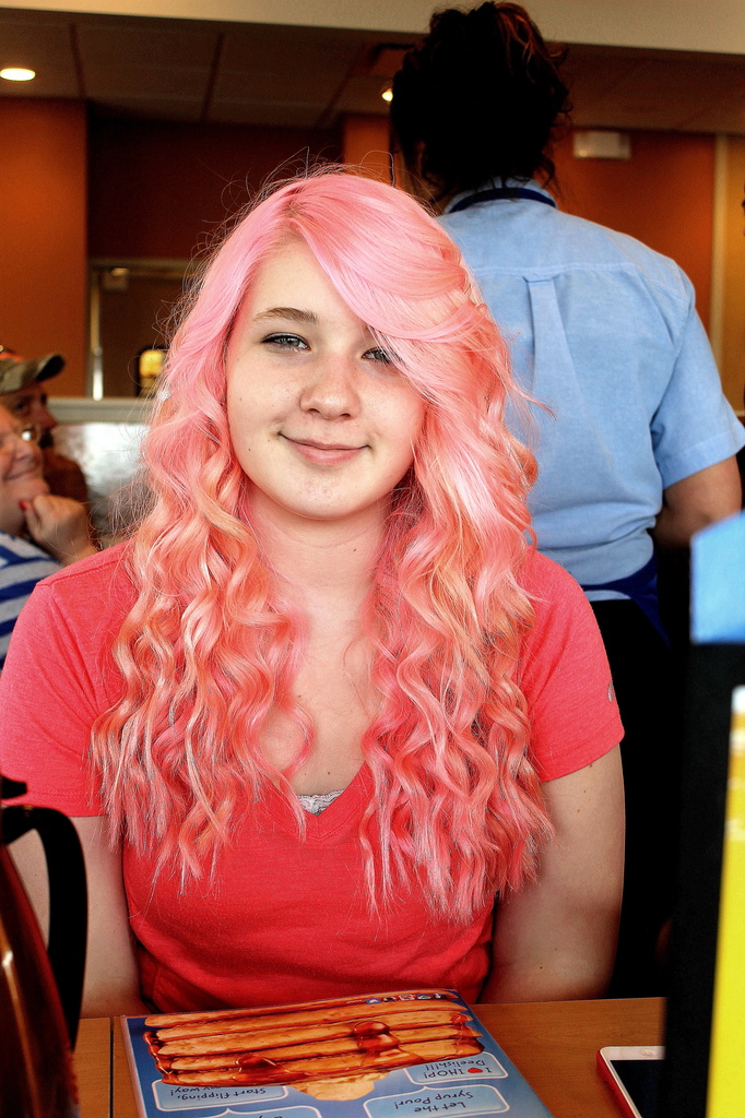 Pink Hair by vernabeth