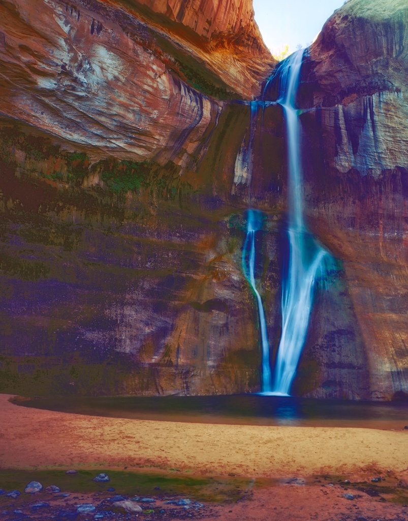 Falls at Calf Creek by peterdegraaff