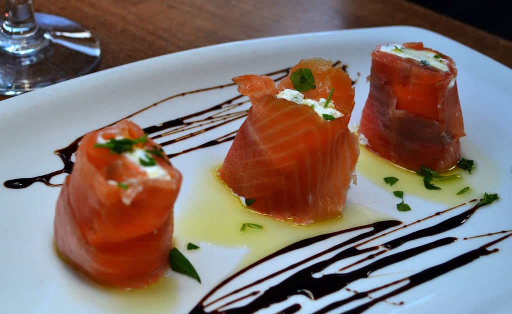 smoked salmon and goat cheese roulade by summerfield