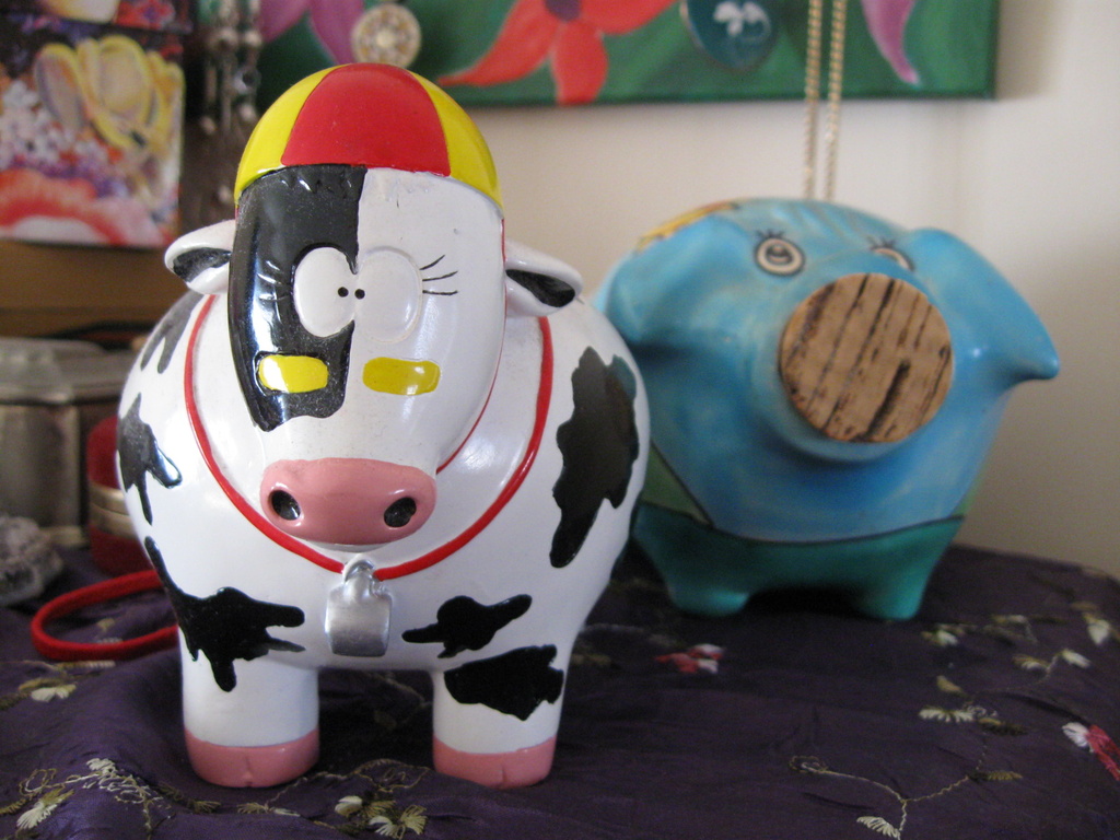 My Crazy Cow Moneybox by mozette