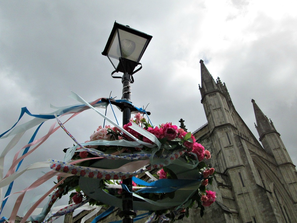 flagging up the flower festival at Winchester Cathedral by quietpurplehaze