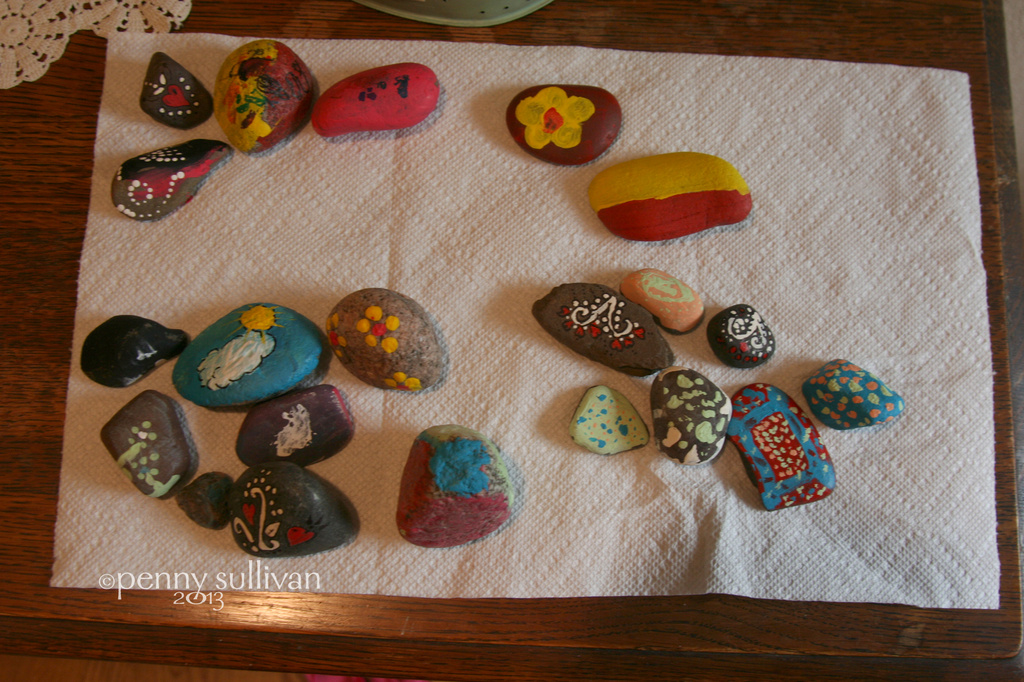 164_2013 painting rocks by pennyrae