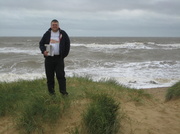 22nd Jun 2013 - Chris and a Rough Sea at Walberswick