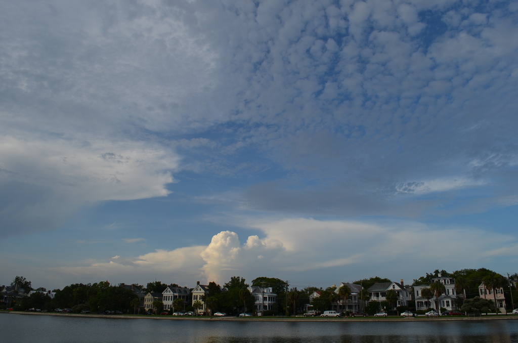 Skies over Colonial Lake, Charleston, SC by congaree