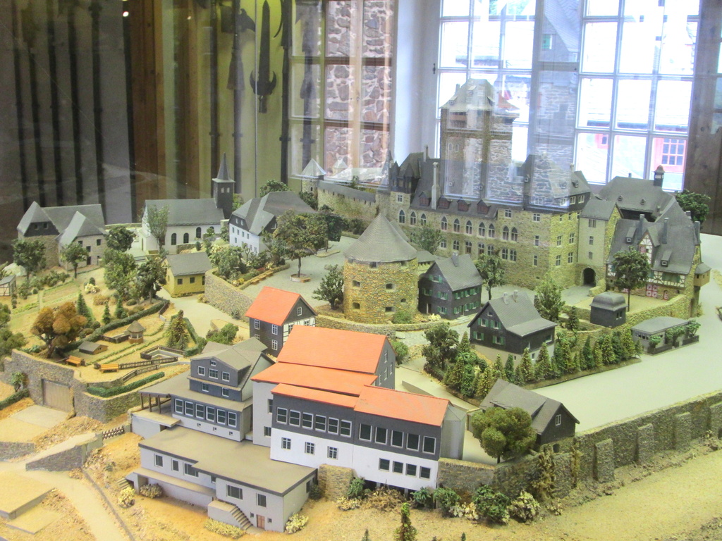 A replica of the castle Schloss Burg in Solingen, Germany by bruni