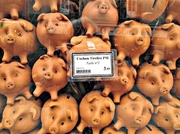 3rd Jul 2013 - terracotta piggy moneyboxes for sale in France