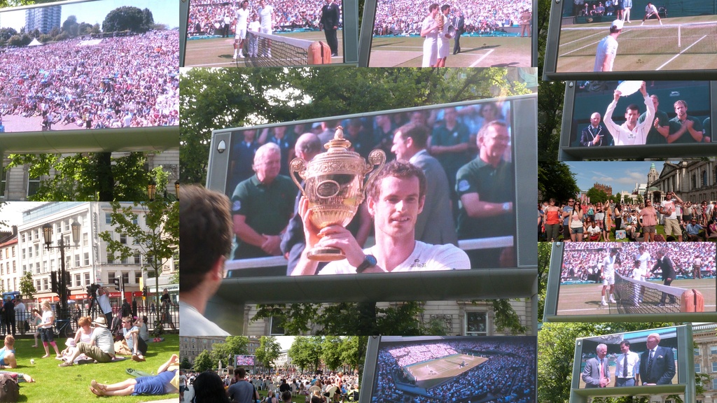 Wimbledon Men's Final 2013 Collage. by la_photographic