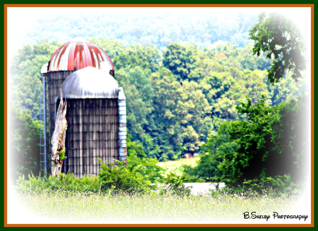 Silos in the country by vernabeth