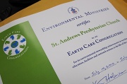 26th Aug 2010 - Aug 26. We're an "Earth Care Congregation" now!
