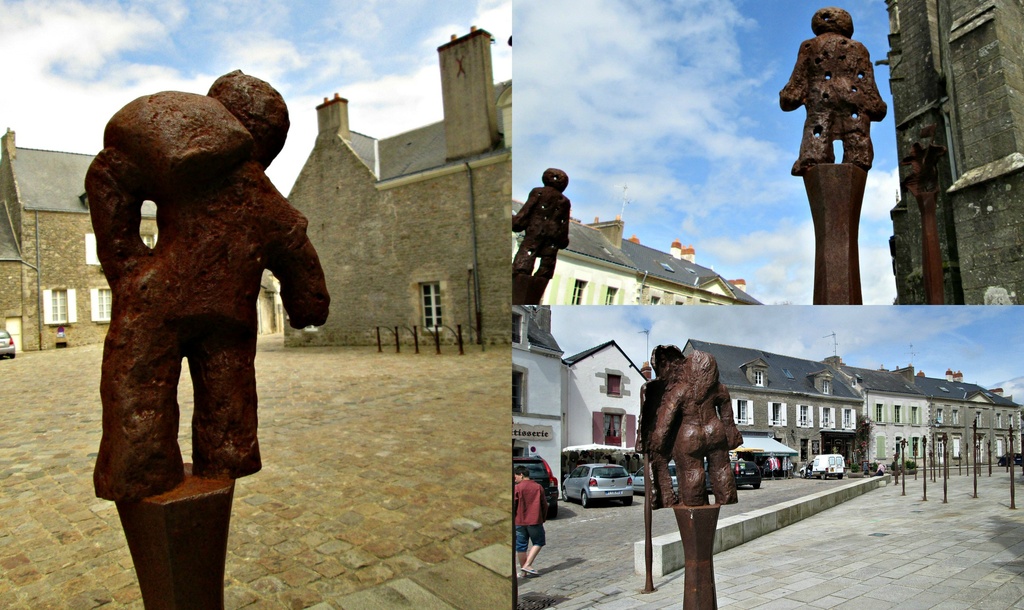 'totem' figures in Guérande by quietpurplehaze