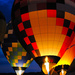 Glowing Balloons and a Crescent Moon by alophoto