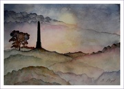16th Jul 2013 - Lilleshall Monument --a colour-wash painting 