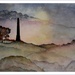 Lilleshall Monument --a colour-wash painting  by beryl