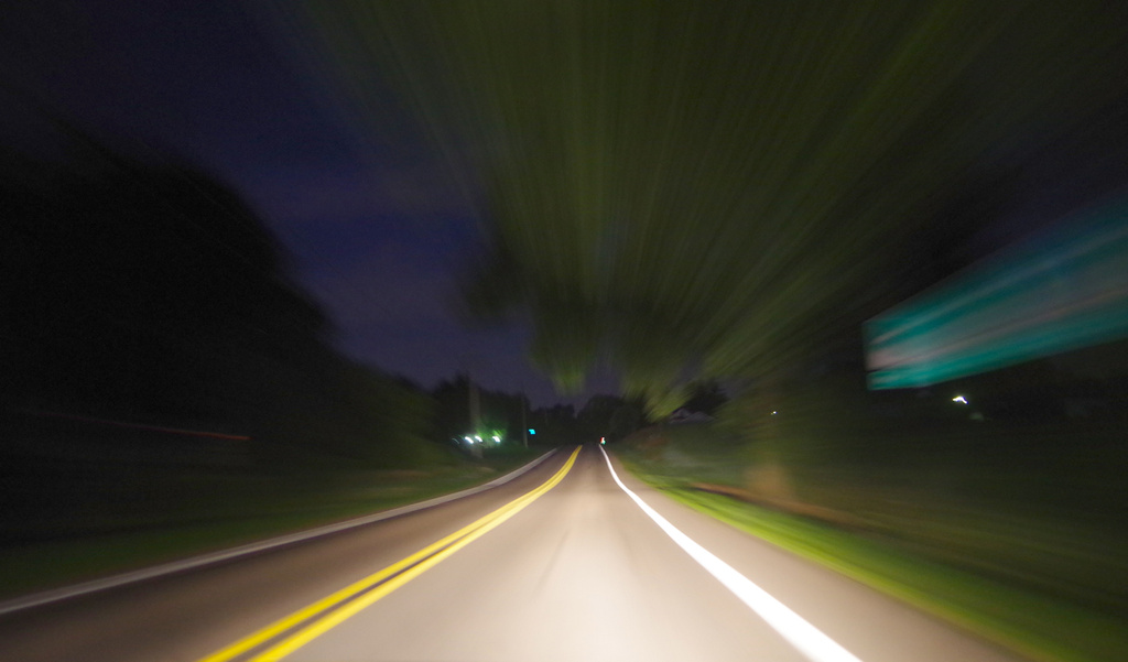 Driving home at night by houser934