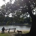 A relaxing afternoon at Colonial Lake, Charleston, SC by congaree