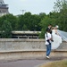 Wedding pictures by the Eiffel tower by parisouailleurs