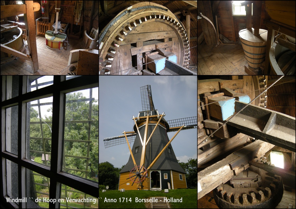 Windmill ``the Hope and Expectation`` Anno 1714 Borssele- Holland by pyrrhula