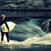 River Surfer Girl by pflaume