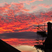 Aerials and Scaffolding Sunset by phil_howcroft