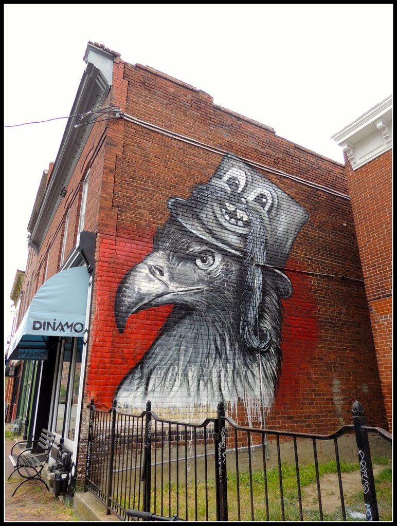 Richmond Mural Project: Hat with a Moustache by allie912
