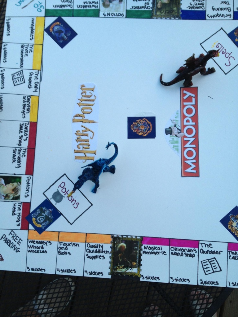Kara and Enzo's Harry Potter Monopoly game.   by graceratliff