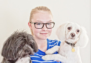 5th Aug 2013 - One girl and her dogs ...