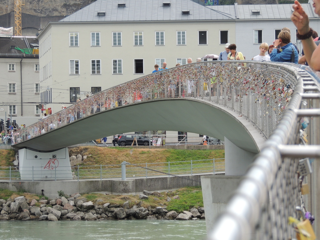 Salzburg bridge - Locks and lovers - The Makartsteg. by bizziebeeme
