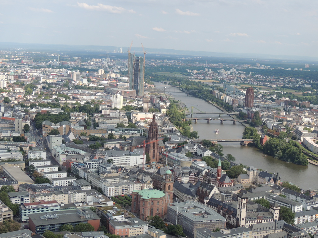 Frankfurt view from Main Tower by bizziebeeme